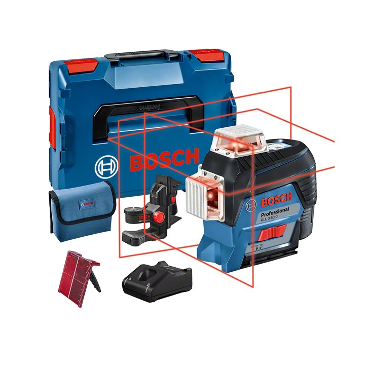 LASER LIGNE GLL3-80C ROUGE+SUPPORT BM1 L-BOXX