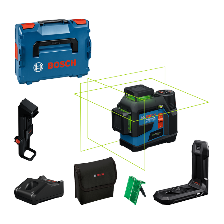LASER 3LIGNE VERT 12V GLL 12V-100-33 CG+BAT12V 2AH